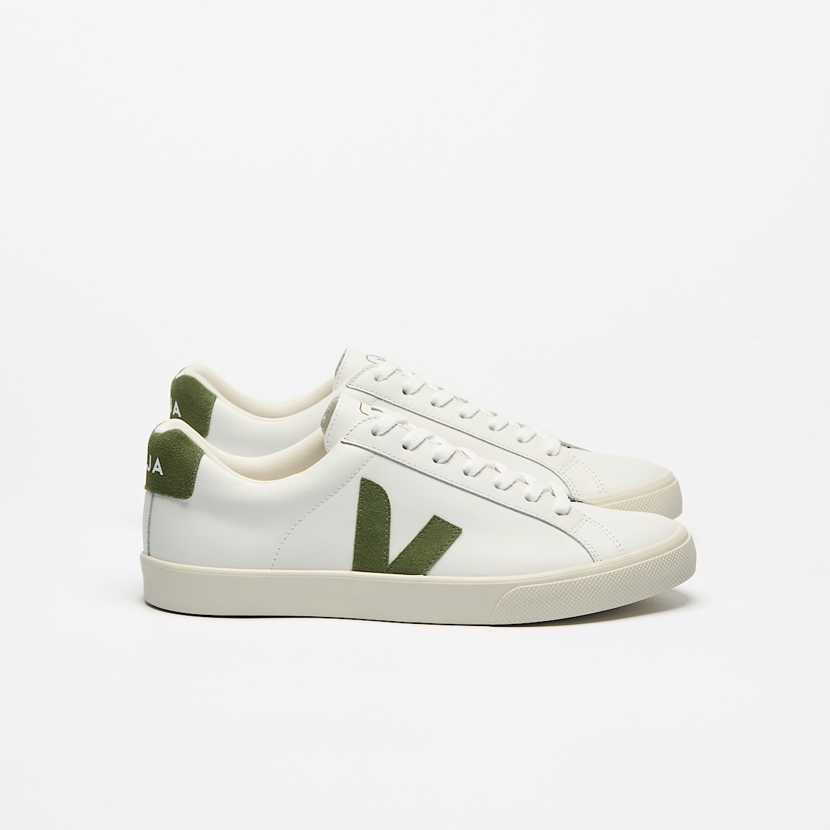 veja baskets esplar-logo cuir blanc EO0203881 Lateral view