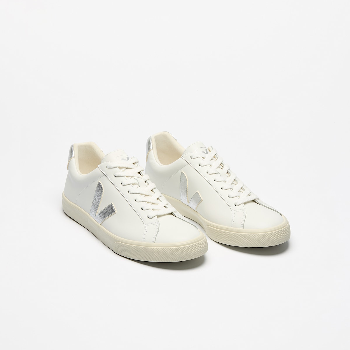 veja baskets esplar-logo cuir blanc EO0203883 Top view