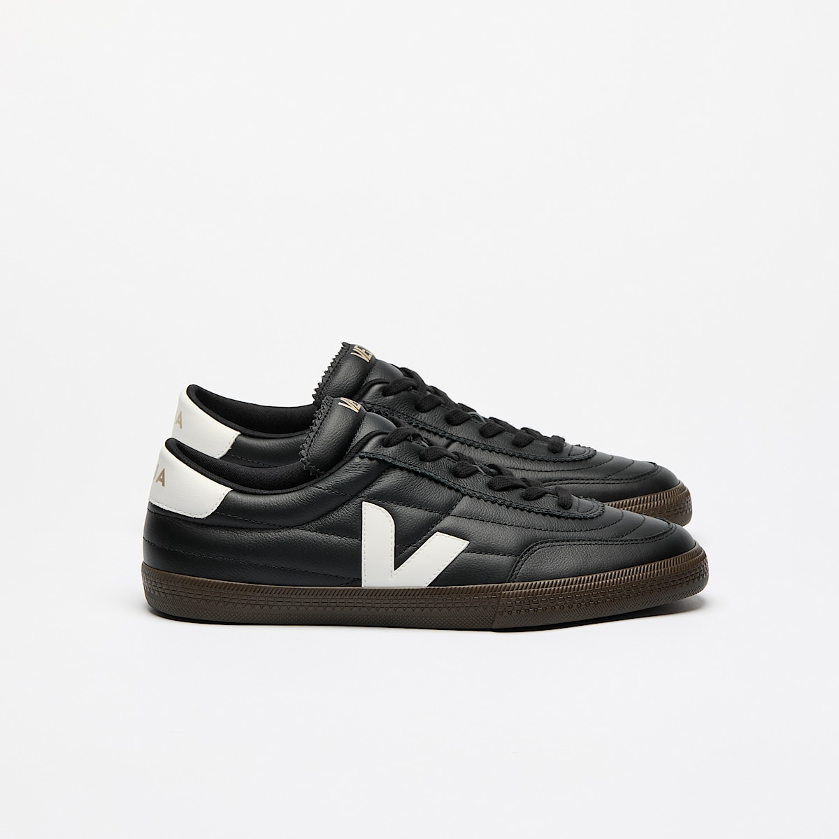 veja baskets panenka cuir-biologique noir FU2020707 Lateral view