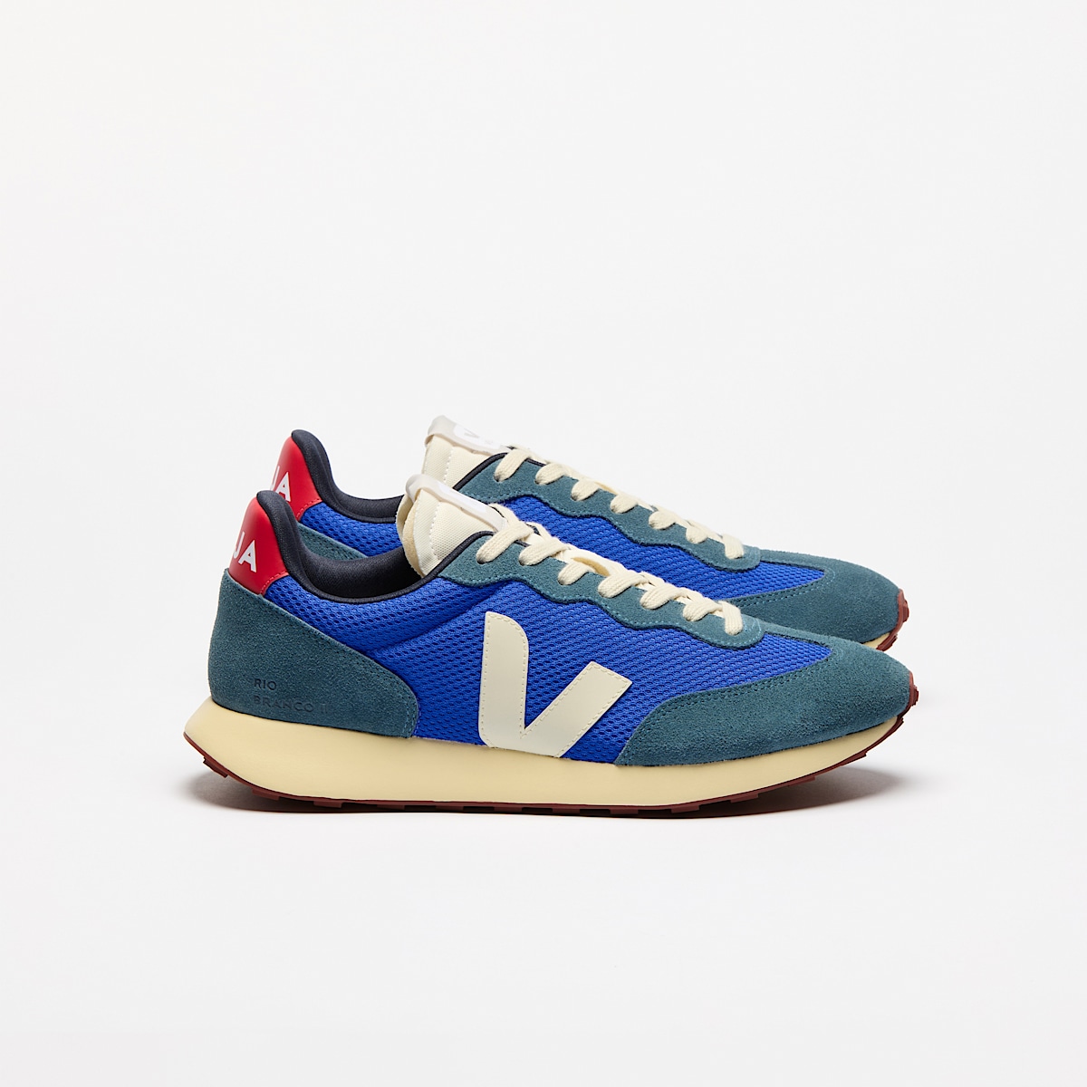 veja baskets rio-branco-ii recyclé bleu RO1803875 Lateral view