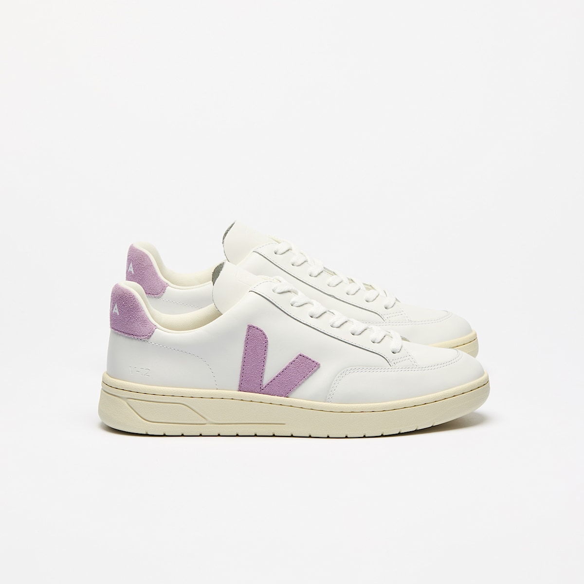 veja baskets v-12 cuir blanc XD0220494 Lateral view