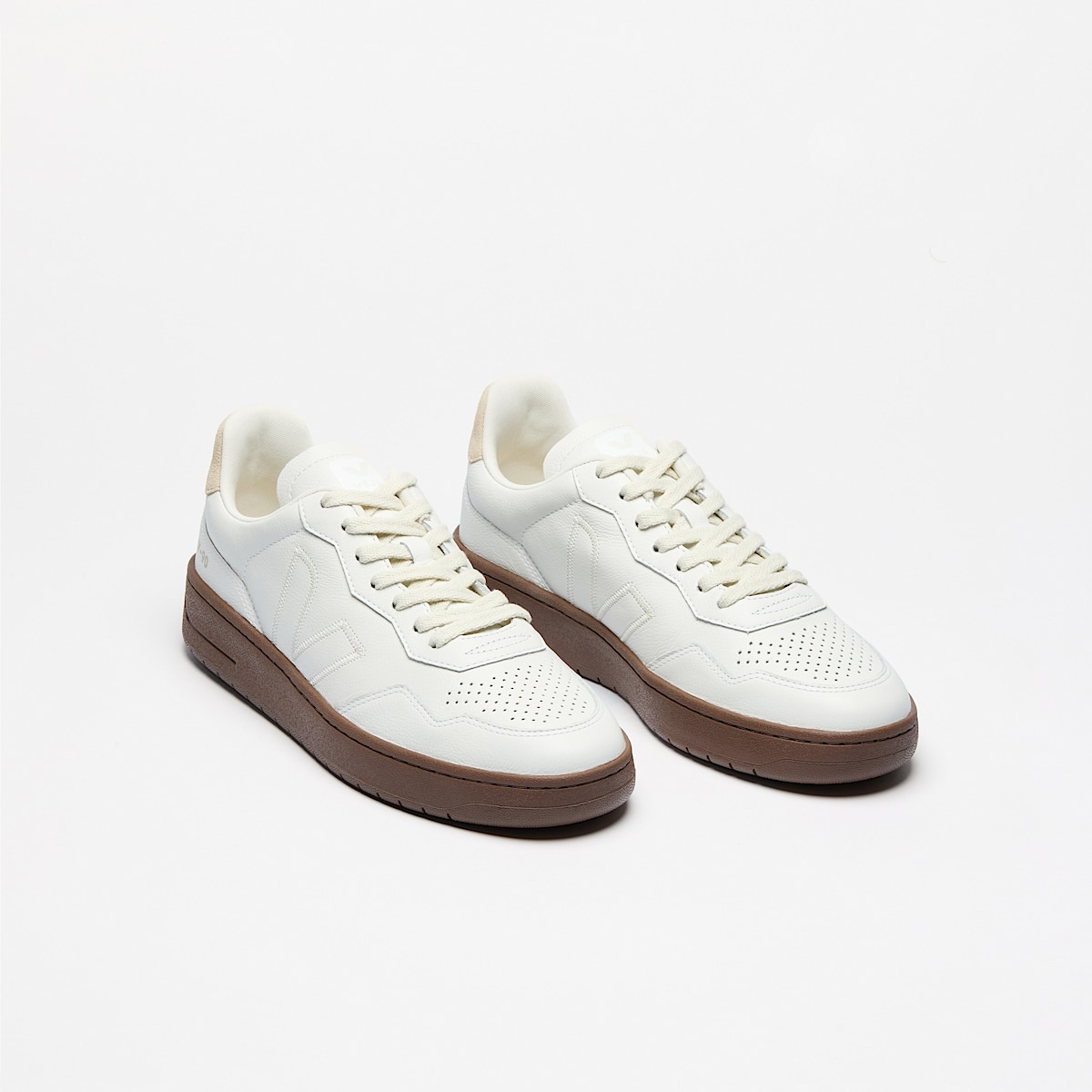 veja baskets v-90-zz cuir-biologique blanc VZ2020750 Top view