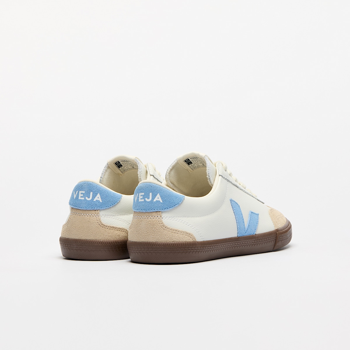 veja baskets volley cuir-biologique blanc VO2020505 Back view