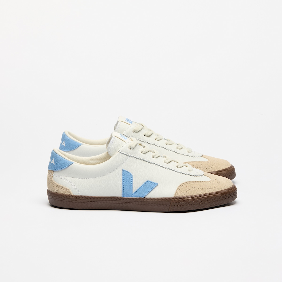 veja baskets volley cuir-biologique blanc VO2020505 Lateral view