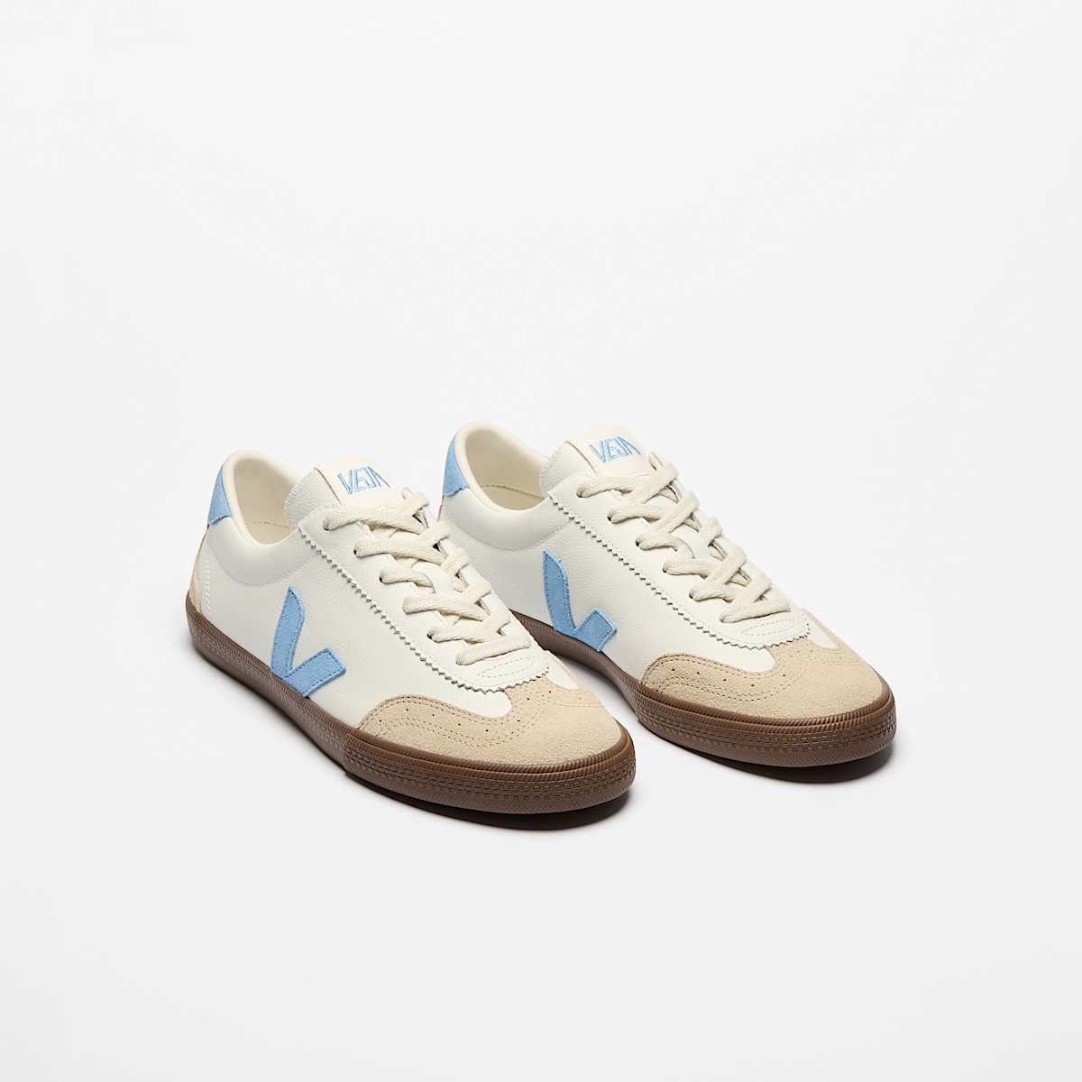 veja baskets volley cuir-biologique blanc VO2020505 Top view