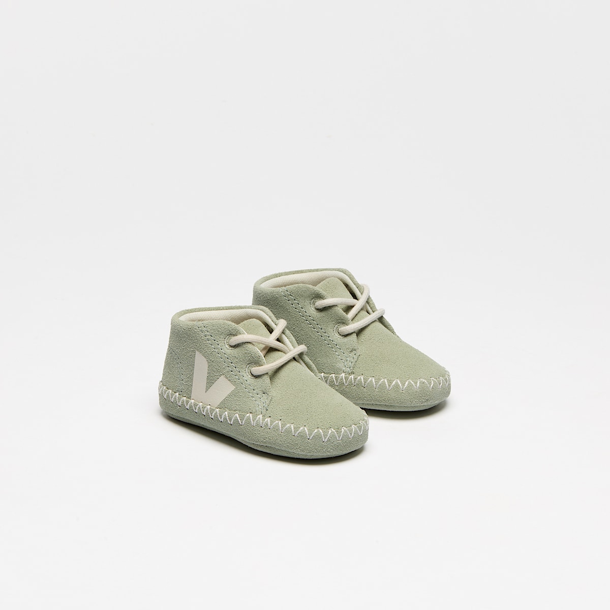 veja baskets baby-light-zz suède vert BL0320662 Top view