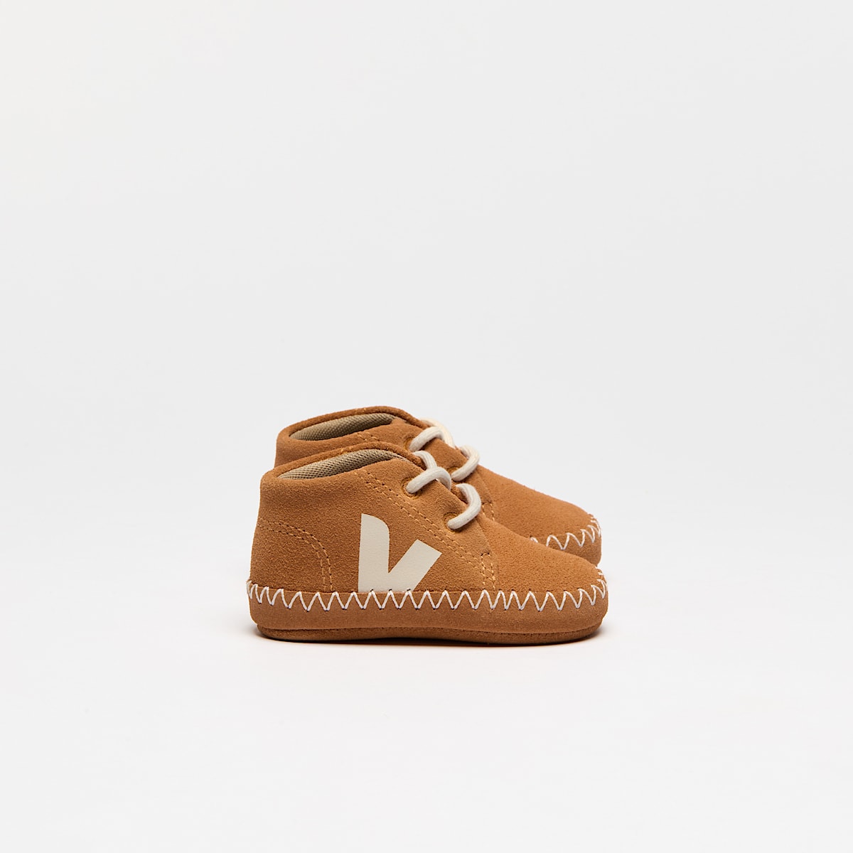 veja baskets baby-light-zz suède orange BL0320663 Lateral view