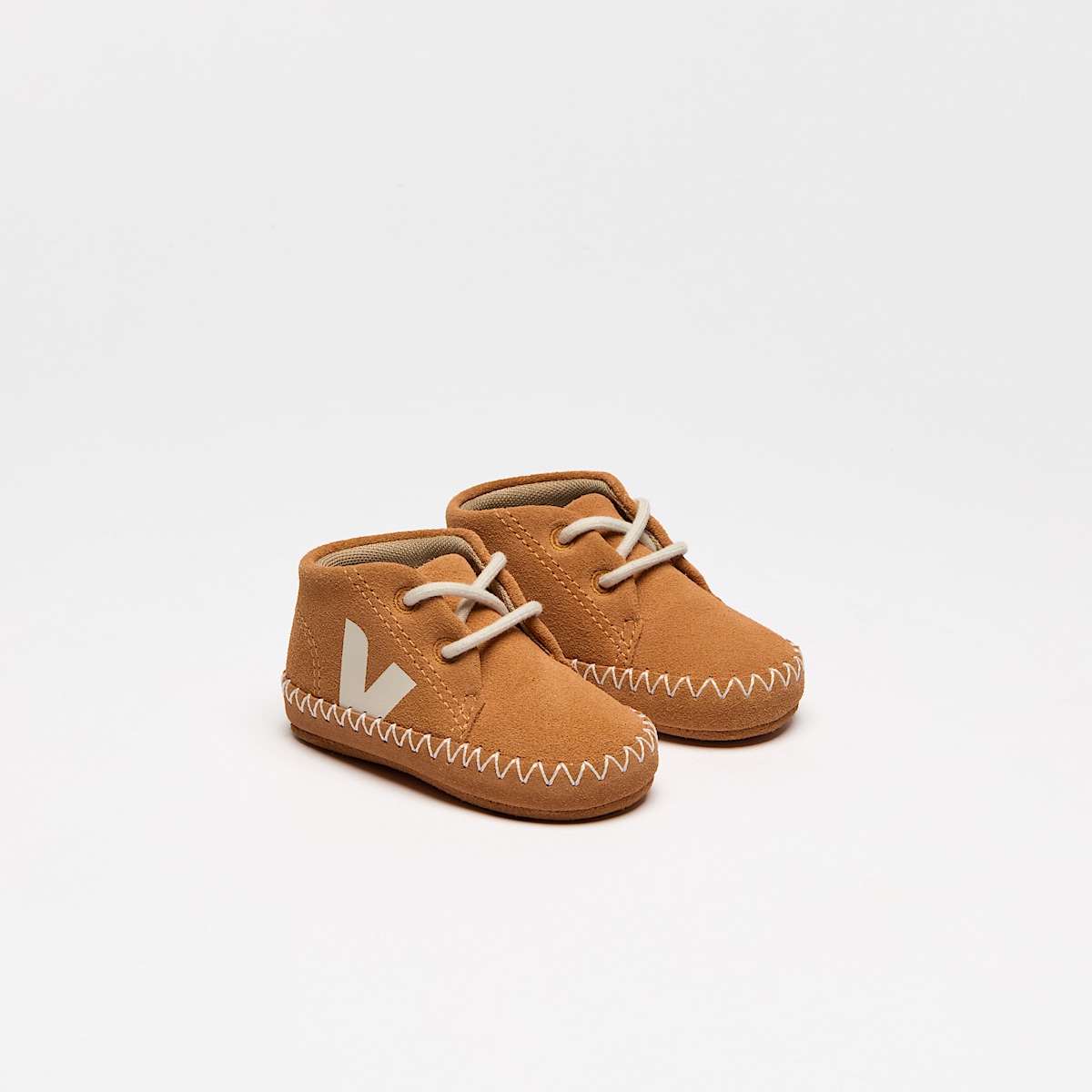 veja baskets baby-light-zz suède orange BL0320663 Top view