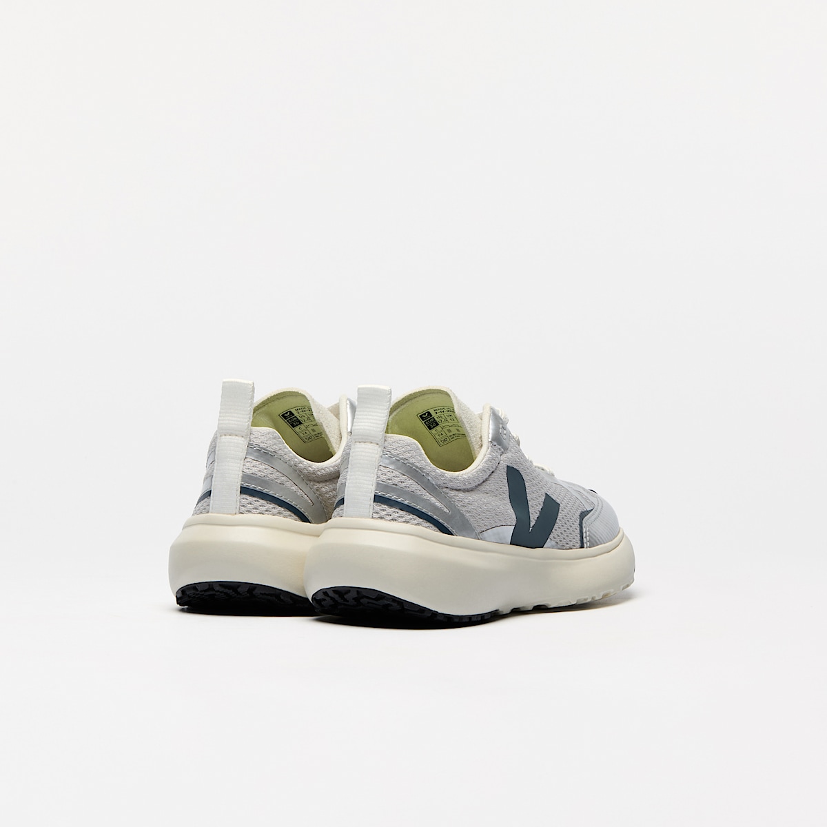 veja sneakers small-canary-light recycled grey YL1820623 Back view