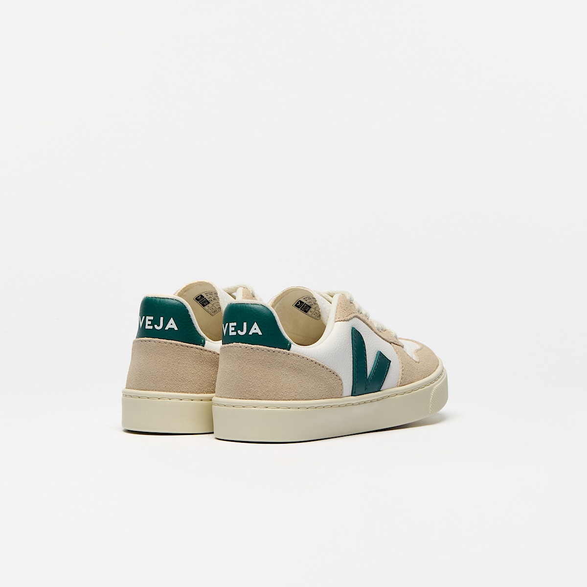 veja small-v-10-laces leather beige CX0520619