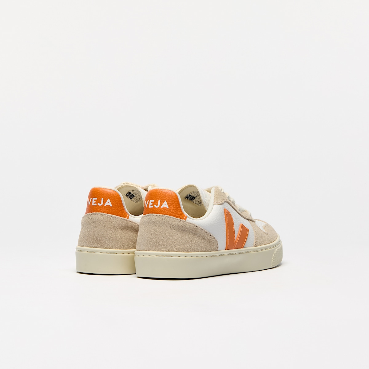 veja sneakers small-v-10-laces leather beige CX0520652 Back view