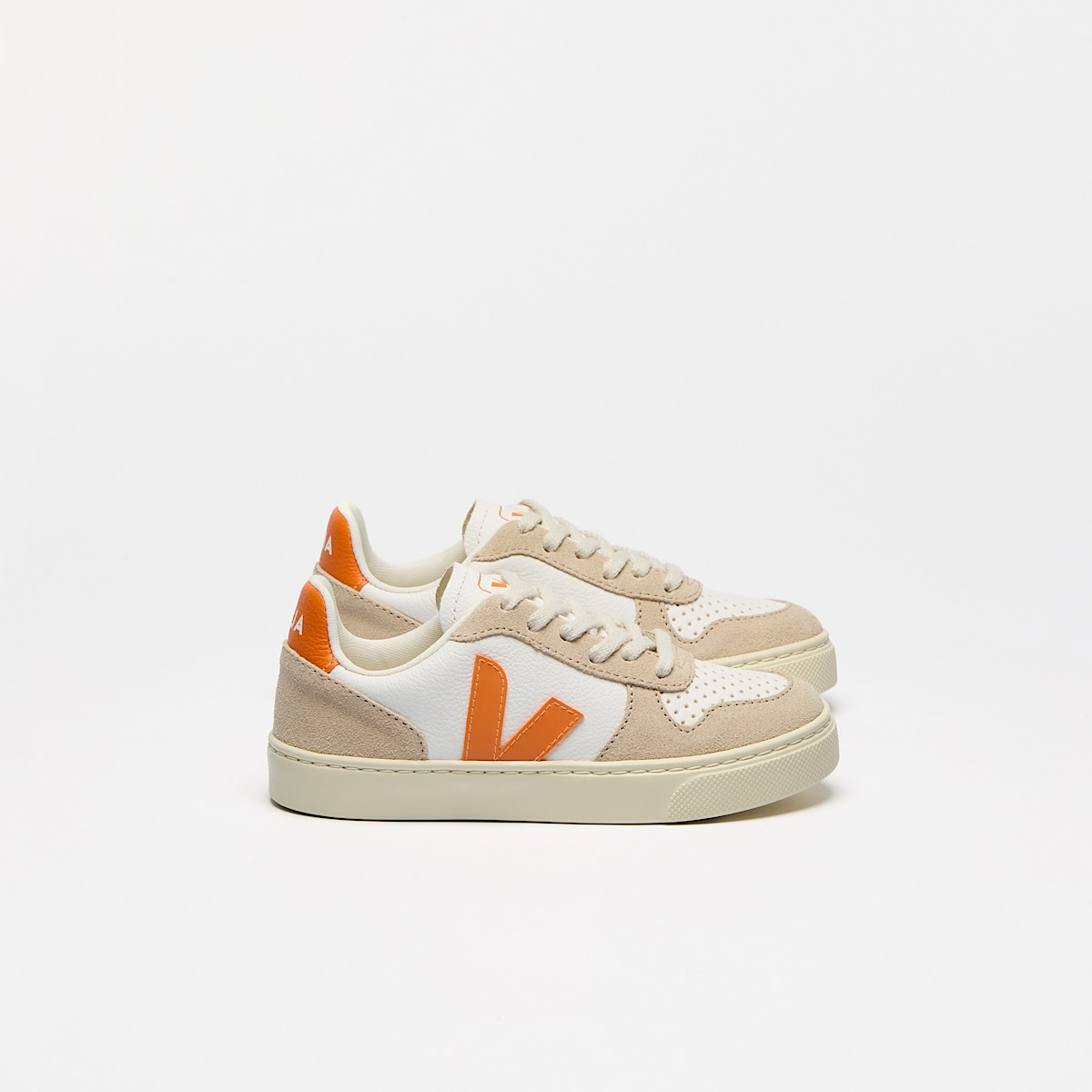 veja sneakers small-v-10-laces leather beige CX0520652 Lateral view