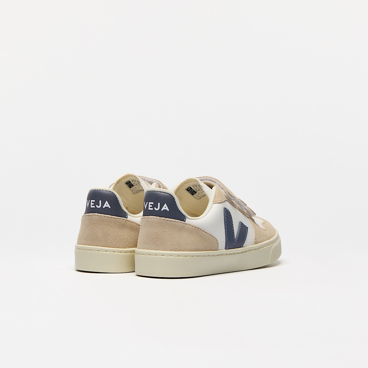 veja sneakers small-v-10 leather beige CV0520617 Back view