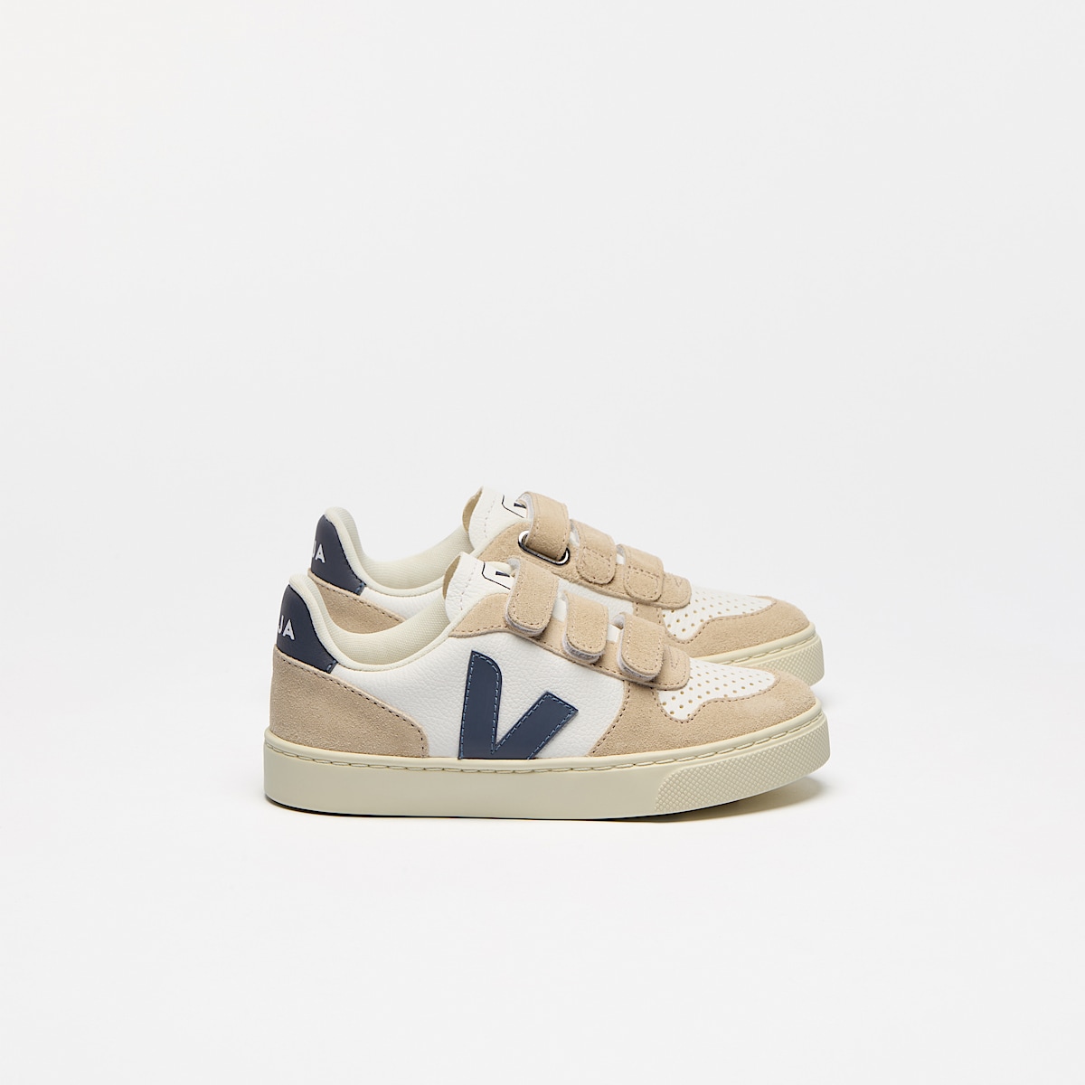 veja sneakers small-v-10 leather beige CV0520617 Lateral view