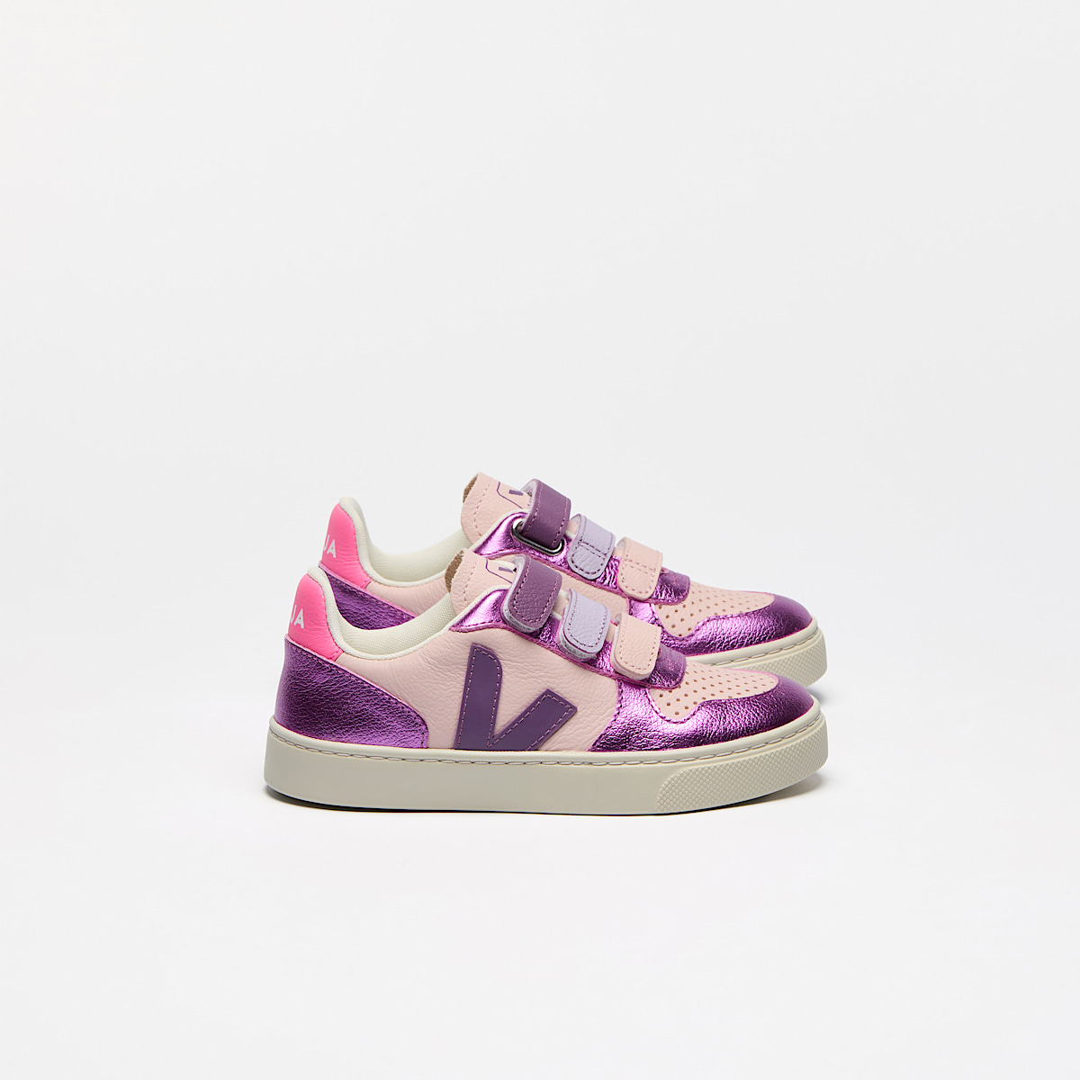 veja small-v-10 couro roxo CV0520648C330