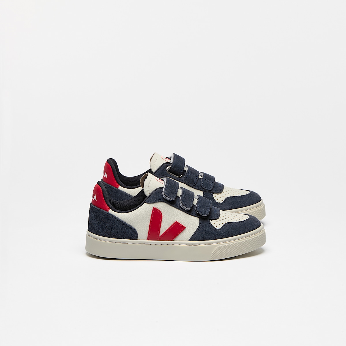 veja sneakers small-v-10 leather blue CV0520616 Lateral view