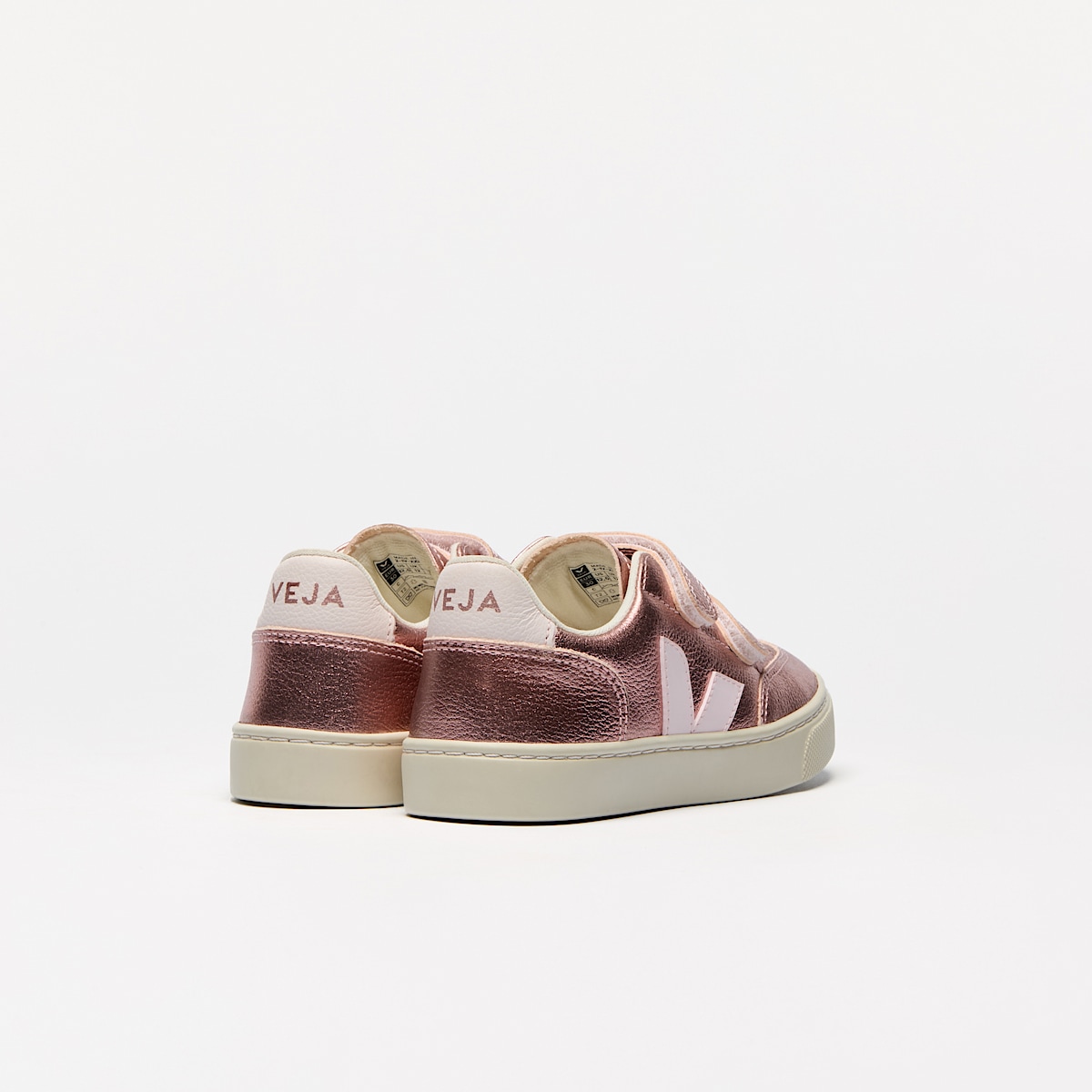 veja sneakers small-v-12 leather pink XV0520609 Back view