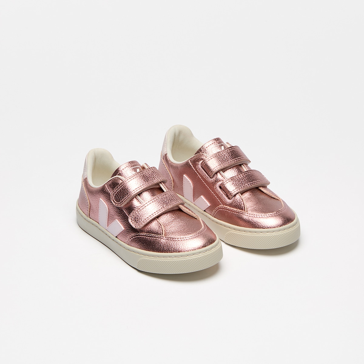 veja sneakers small-v-12 leather pink XV0520609 Top view