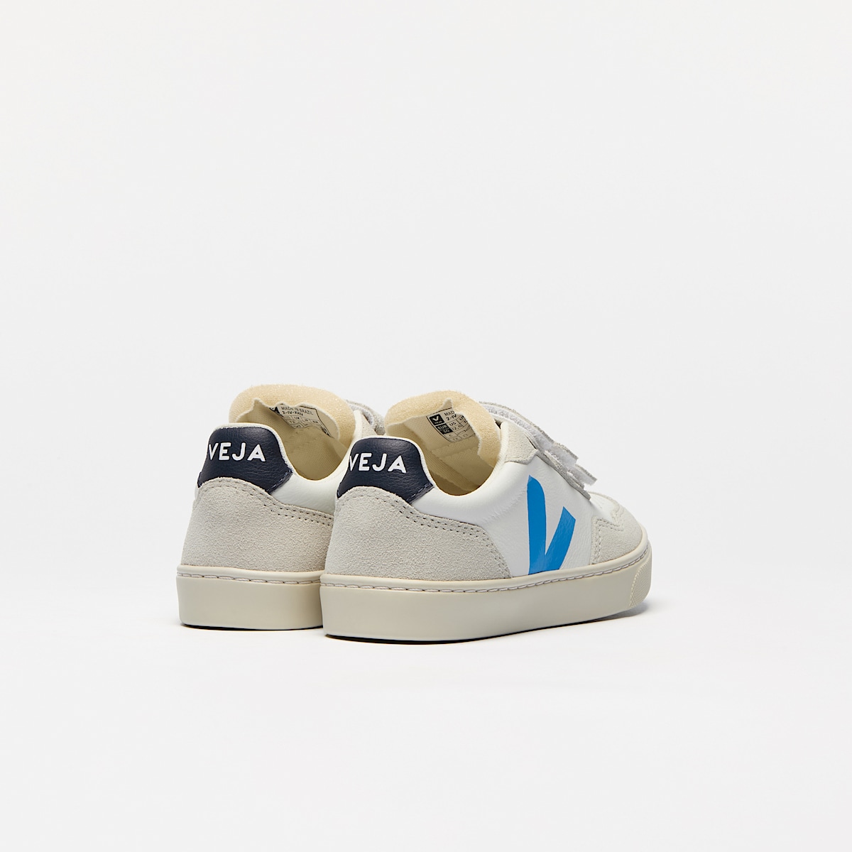 veja baskets small-v-90 cuir-biologique blanc SX2020634 Back view