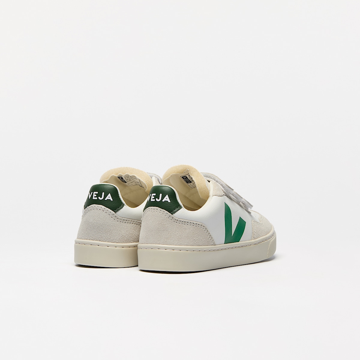 veja baskets small-v-90 cuir-biologique blanc SX2020633 Back view