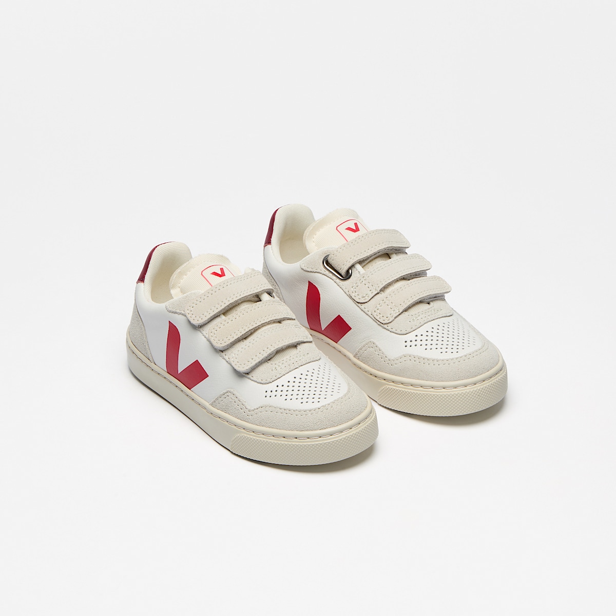 veja baskets small-v-90 cuir-biologique blanc SX2020635 Top view