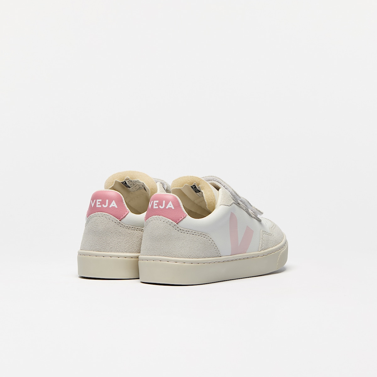 veja baskets small-v-90 cuir-biologique blanc SX2020636 Back view