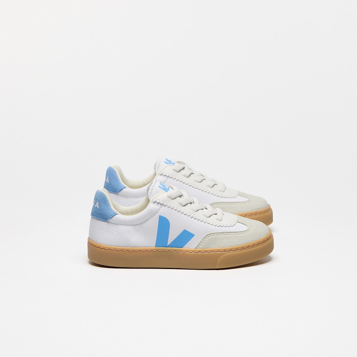 veja baskets small-volley coton-biologique blanc SY0120630 Lateral view