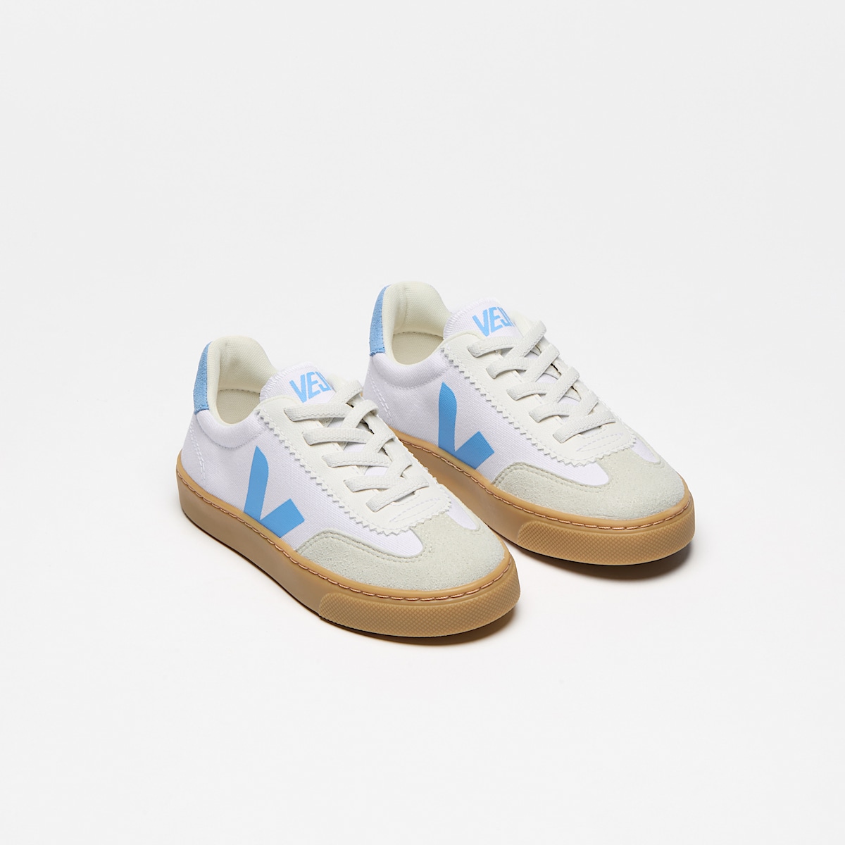 veja baskets small-volley coton-biologique blanc SY0120630 Top view