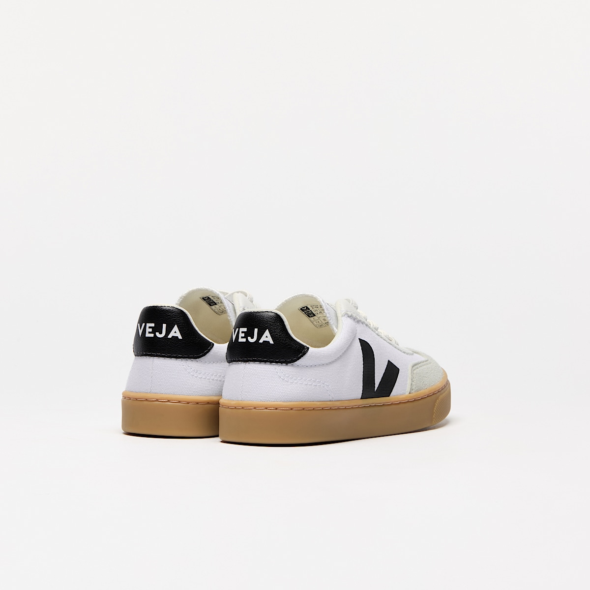 veja baskets small-volley coton-biologique blanc SY0120631 Back view