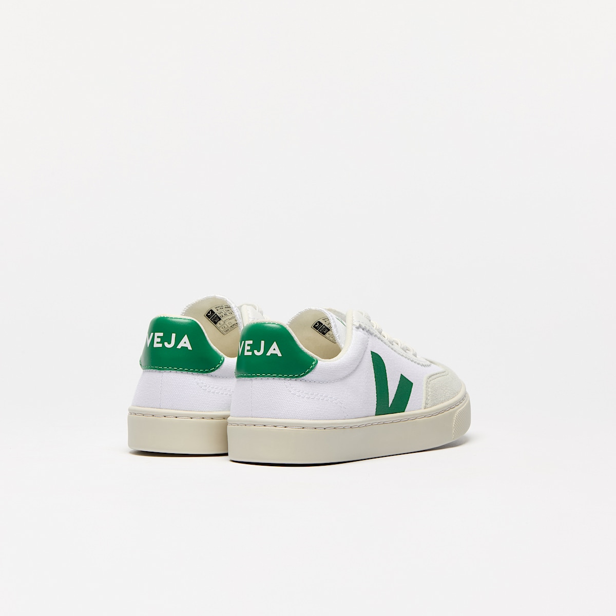 veja baskets small-volley coton-biologique blanc SY0120627 Back view