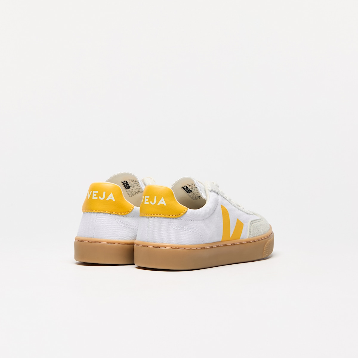 veja baskets small-volley coton-biologique blanc SY0120629 Back view