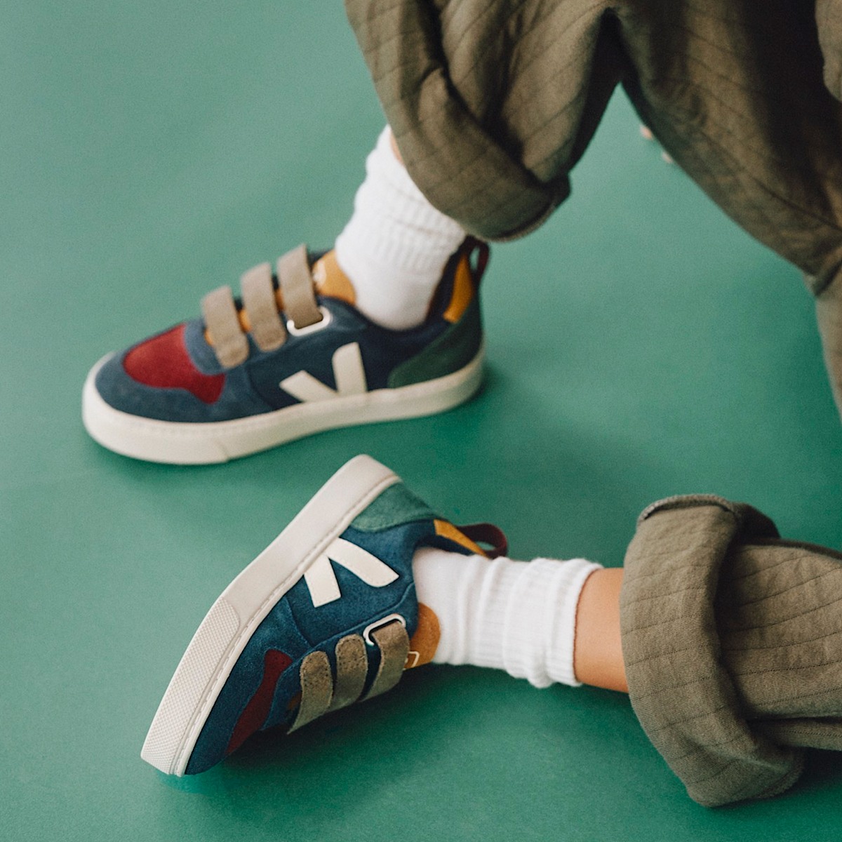 veja small-v-10 suède multicolore CV0303027C240
