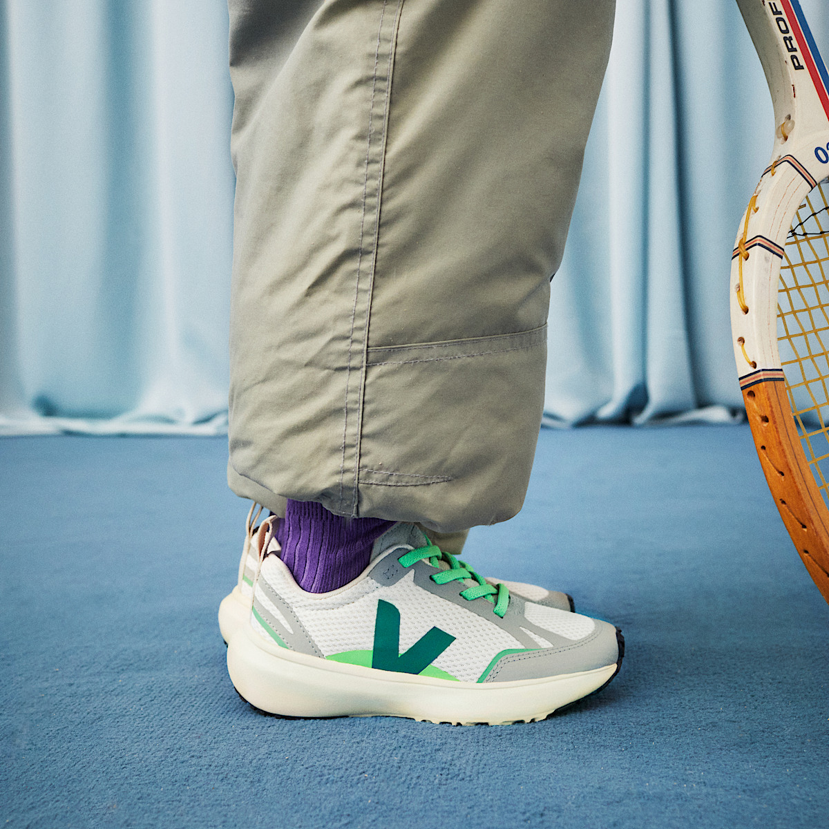 veja small-canary-light recyclé gris YL1803820C210
