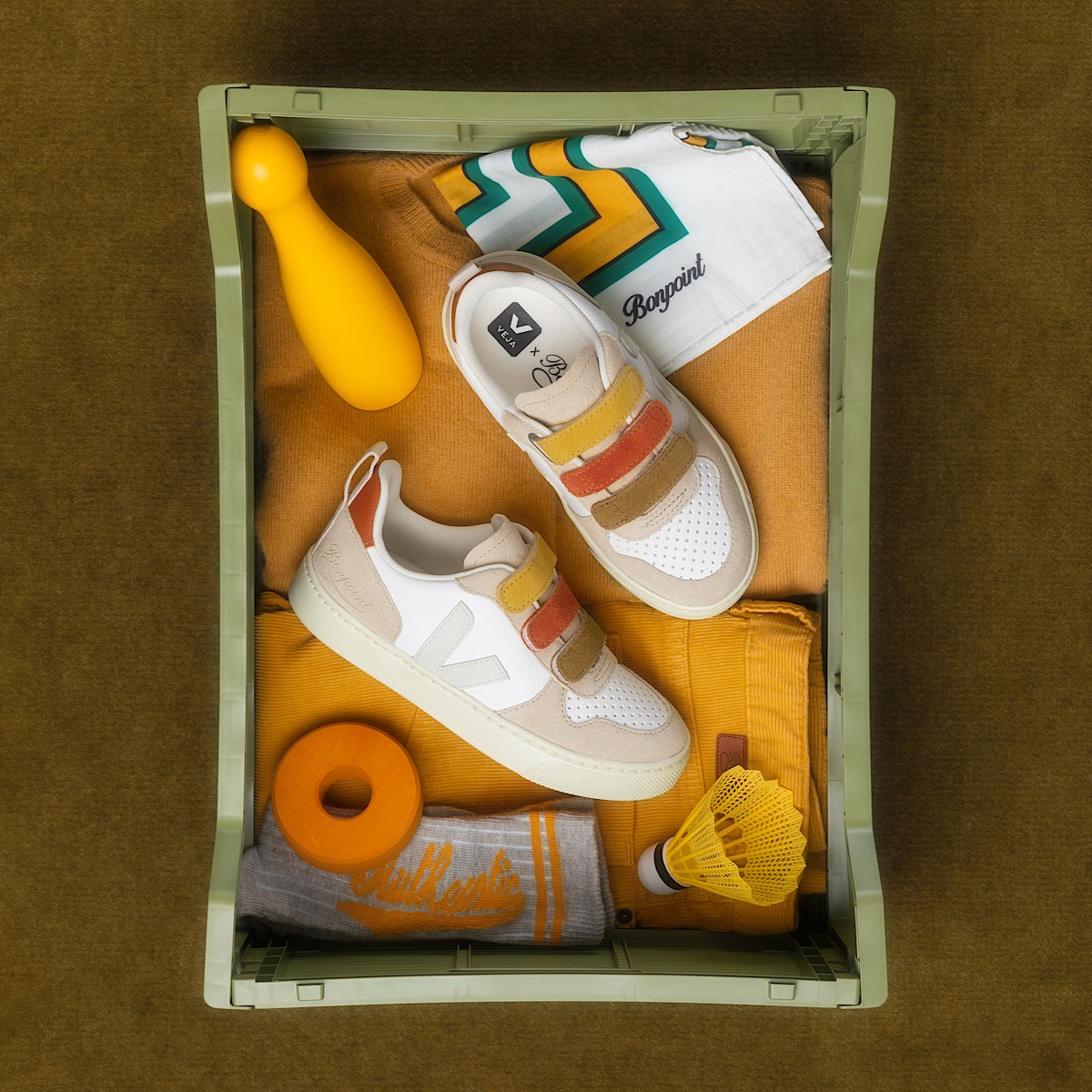 veja small-v-10 leather multicolor CV0303450