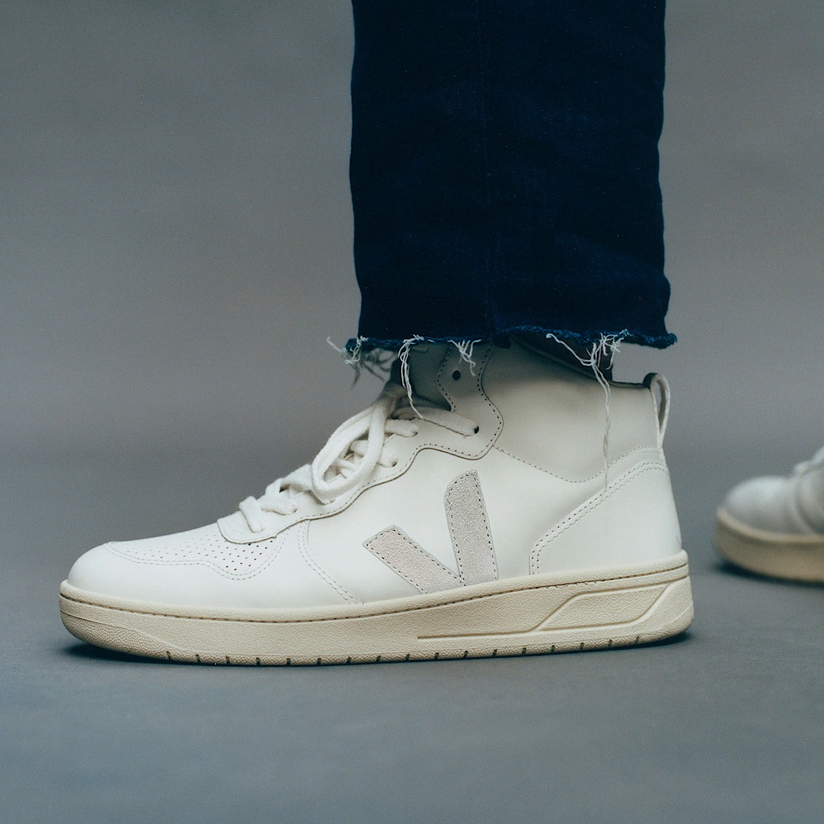 veja sneaker v-15 leder weiss VQ0201270