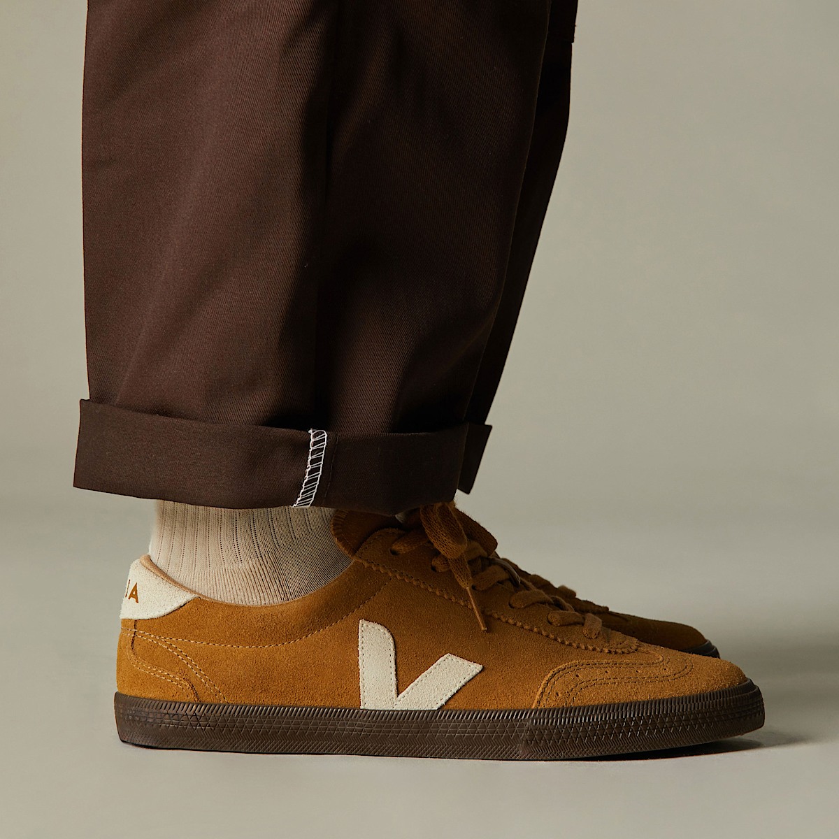 veja sneakers volley suede brown VO0303724