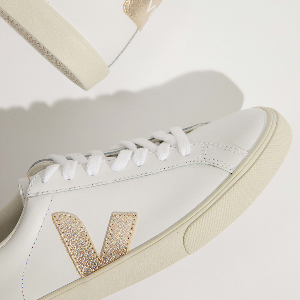 veja baskets esplar-logo cuir blanc EO0202490