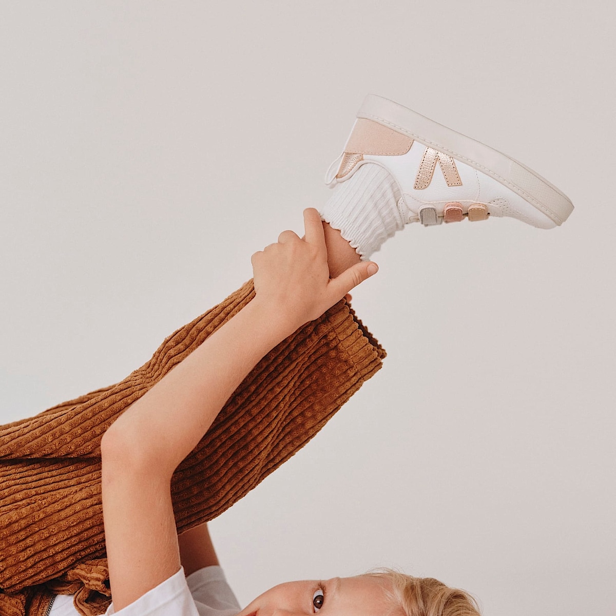 veja sneakers small-v-10 lær flerfarget CV0502894