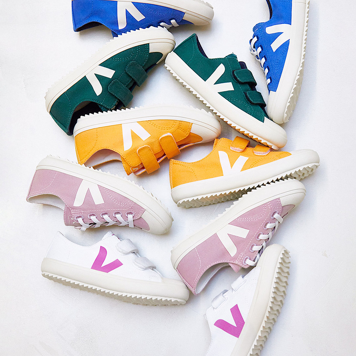 veja small-flip-el algodão-orgánico cor-de-rosa FL0103249C290