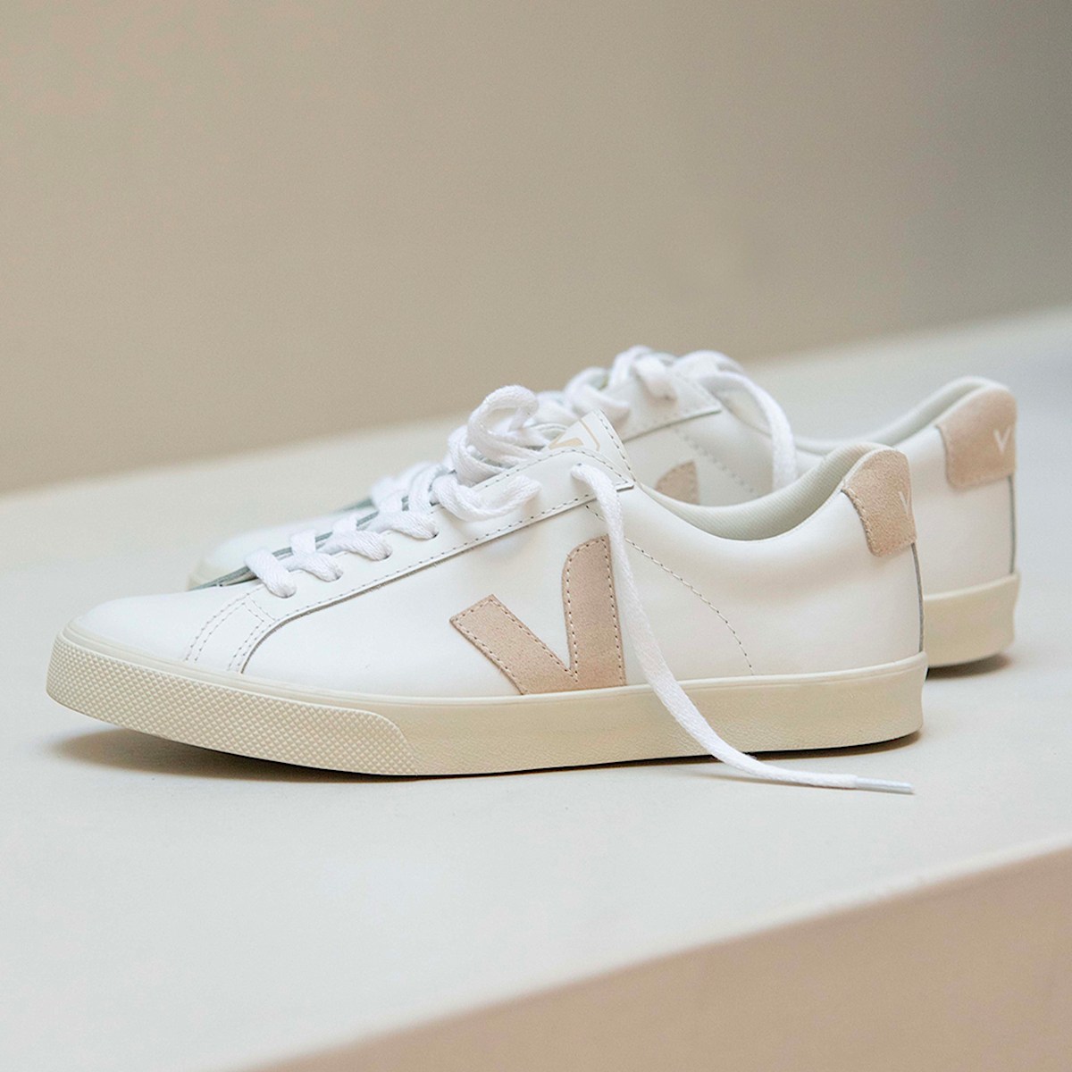 veja baskets esplar-logo cuir blanc EO0202335