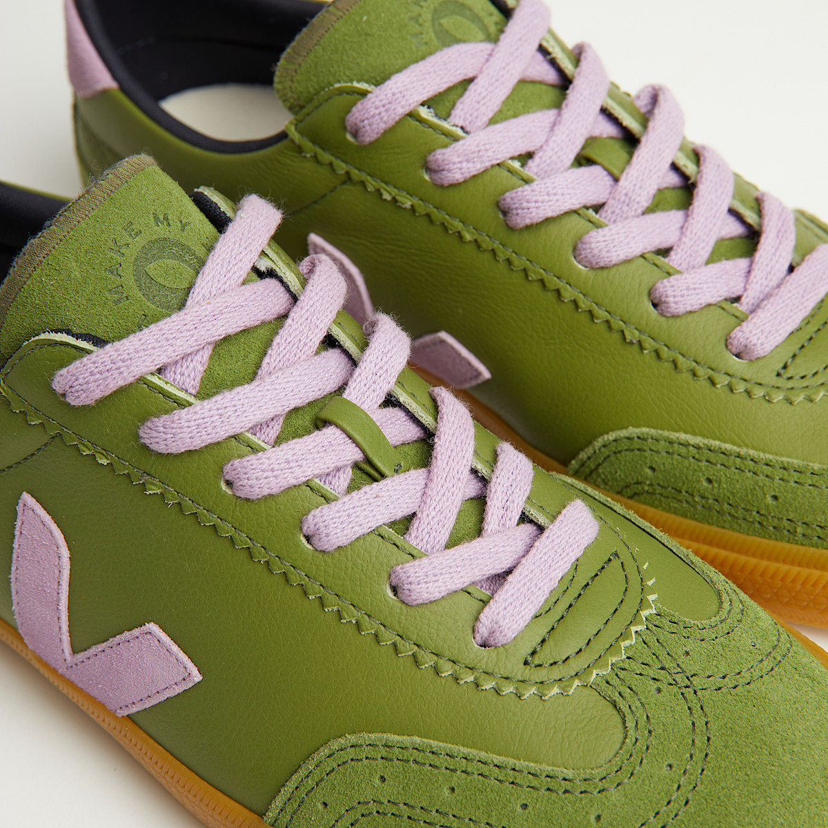 veja veja-x-make-my-lemonade cuir-biologique vert VM2003859A350