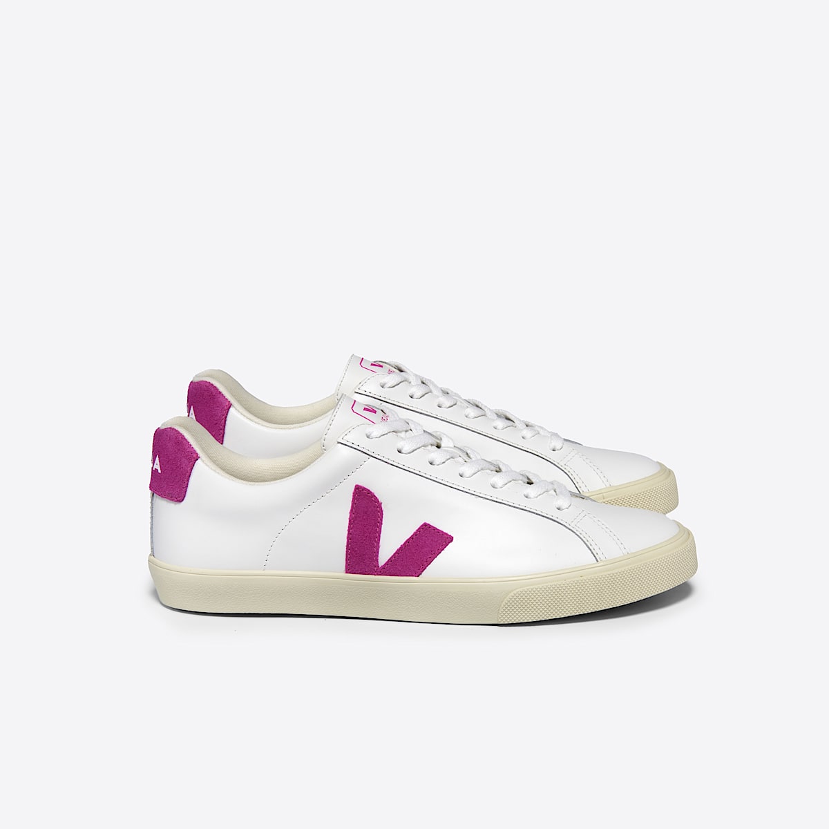 veja esplar-logo leather white EO0203712B450