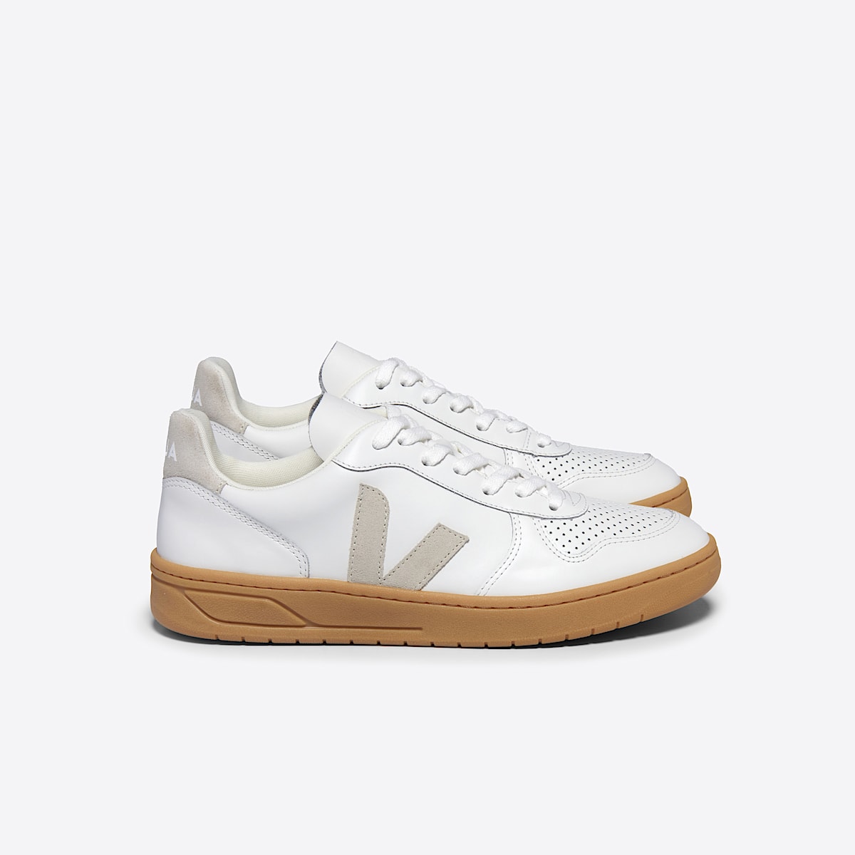 veja baskets v-10 cuir blanc VX0203665 Lateral view