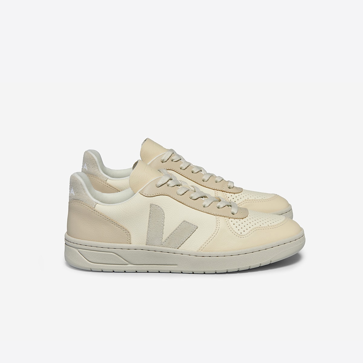 veja v-10 couro bege VX0503673A350