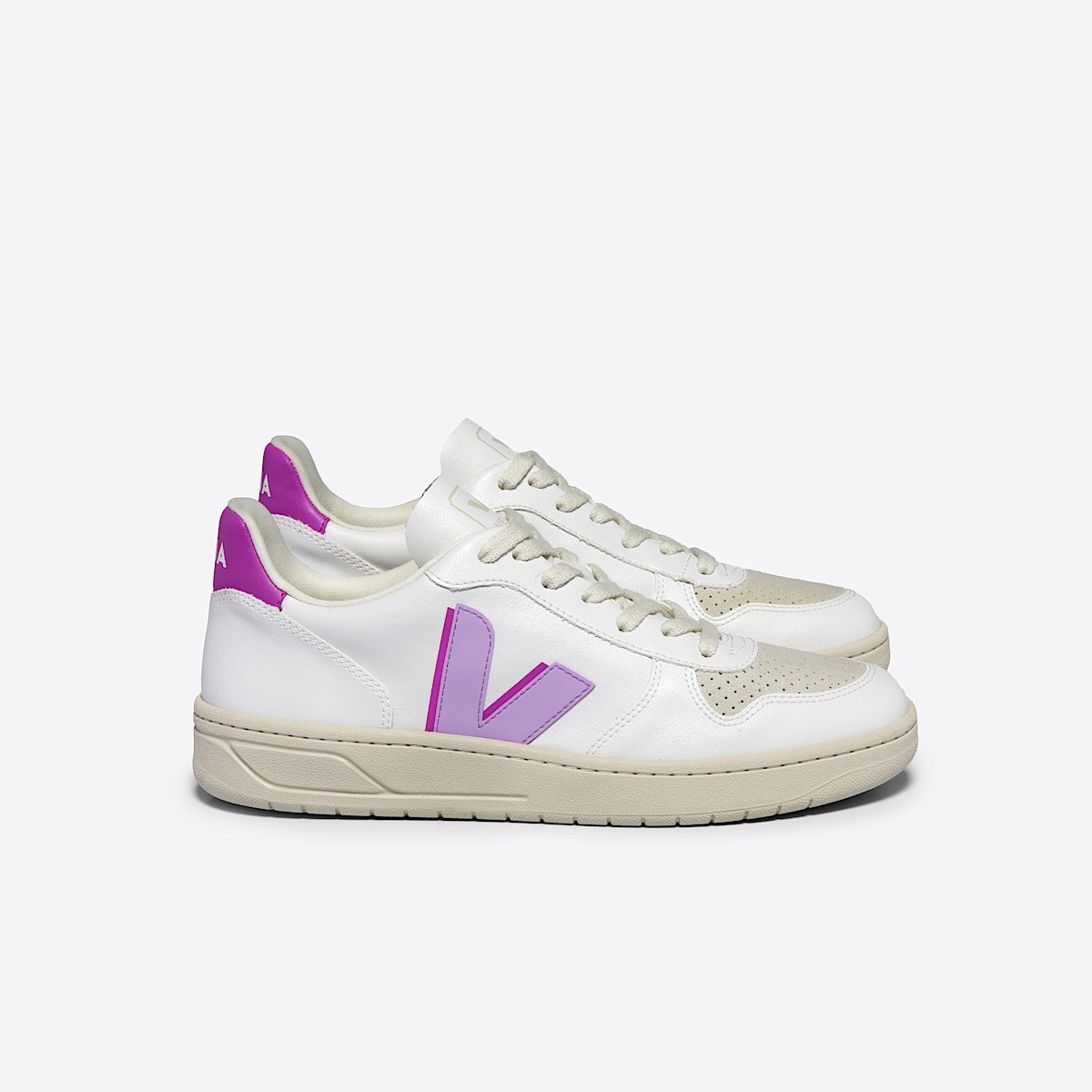 veja baskets v-10-w-ii vegan blanc VW0703676 Lateral view