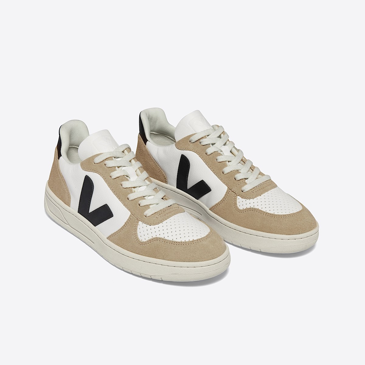 veja baskets v-10 cuir blanc VX0503138 Top view