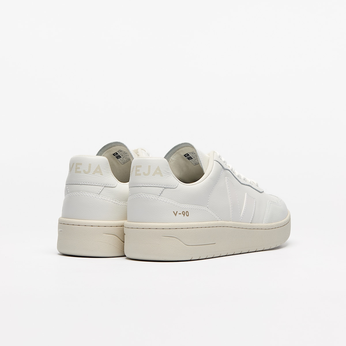 veja sneaker v-90 leder weiss VD2003380 Back view