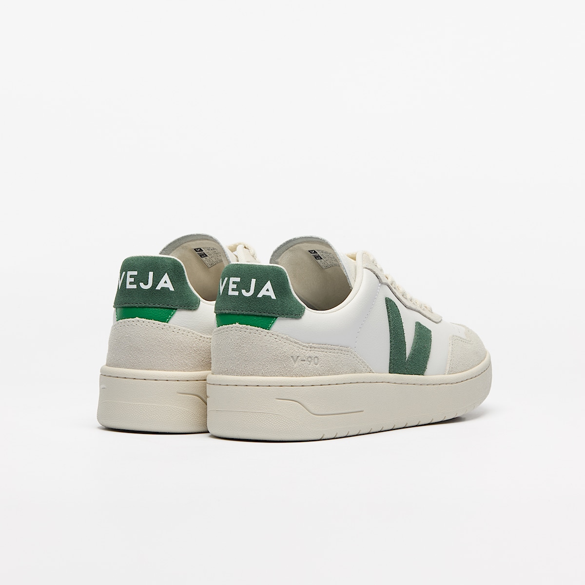 veja sneaker v-90 leder grau VD2003384 Back view