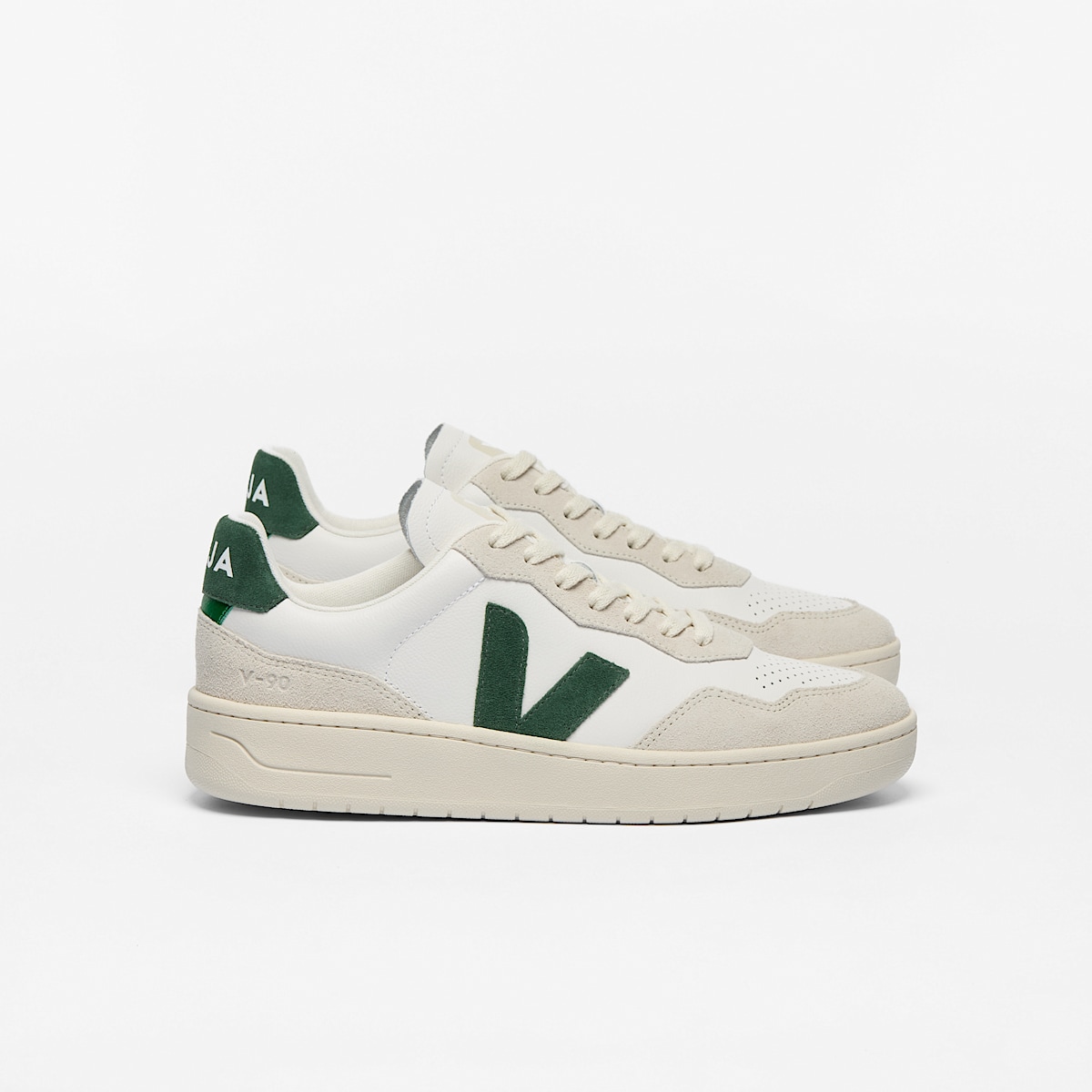 veja baskets v-90 cuir gris VD2003384 Lateral view