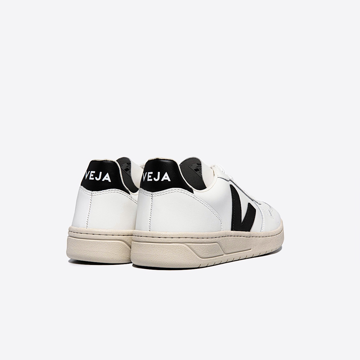 veja sneakers v-10 cuir blanc VX0200005 Back view